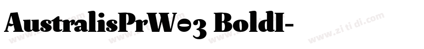 AustralisPrW03 BoldI字体转换